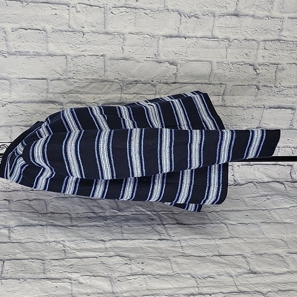 TOMMY HILFIGER Blue Striped Blazer Jacket Size 14 - Picture 4 of 6